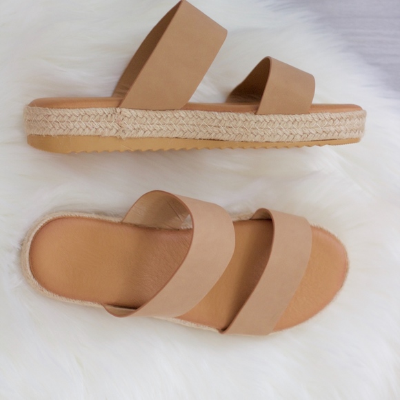 Nude Two Strap Espadrille Sandal - Picture 4 of 4